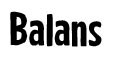 Balans menu and coupons