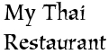 My Thai Restaurant menu and coupons