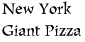 New York Giant Pizza menu and coupons