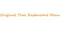 Original Thai menu and coupons