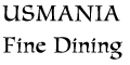USMANIA Fine Dining menu and coupons